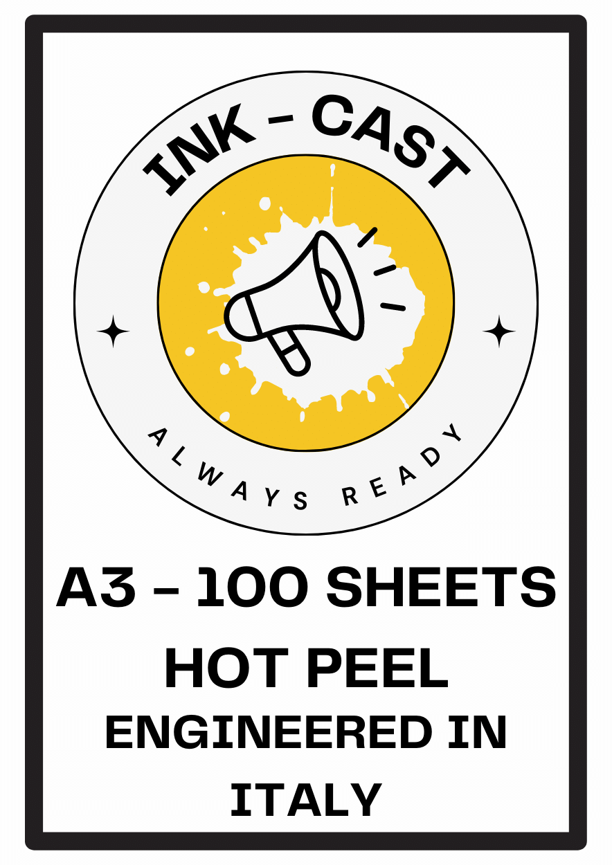 InkCast DTF Transfer Film - Direct to Film - Hot Peel