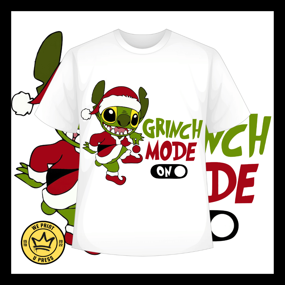 Grinch Mode Stitch - DTF Transfer