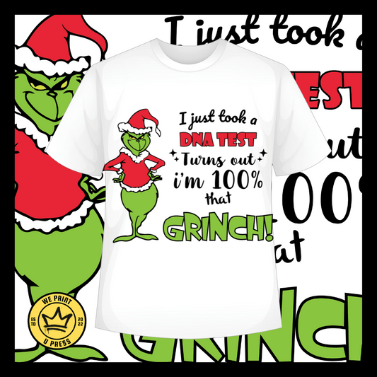 DNA Test Grinch - DTF Transfer