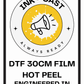 InkCast DTF Transfer Film - Direct to Film - Hot Peel