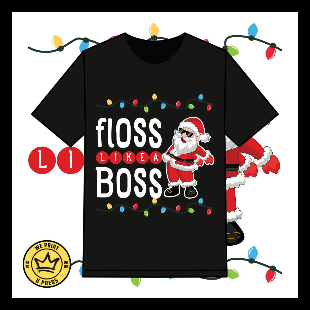 Floss Santa Christmas - DTF Transfer