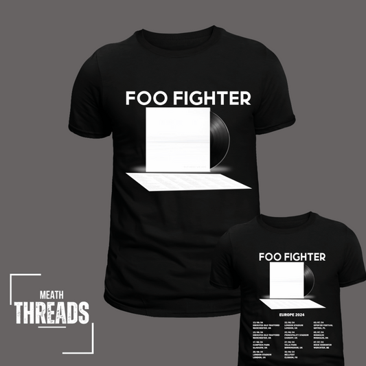 Foo Fighters European Tour 2024 - T-shirt - Black
