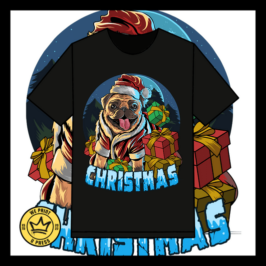 Pug Christmas - DTF Transfer