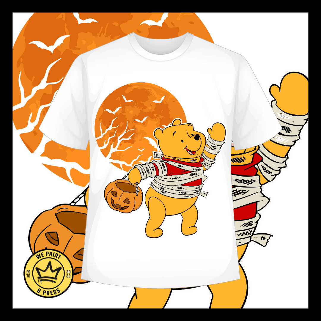 Orange Pooh Halloween - DTF Transfer